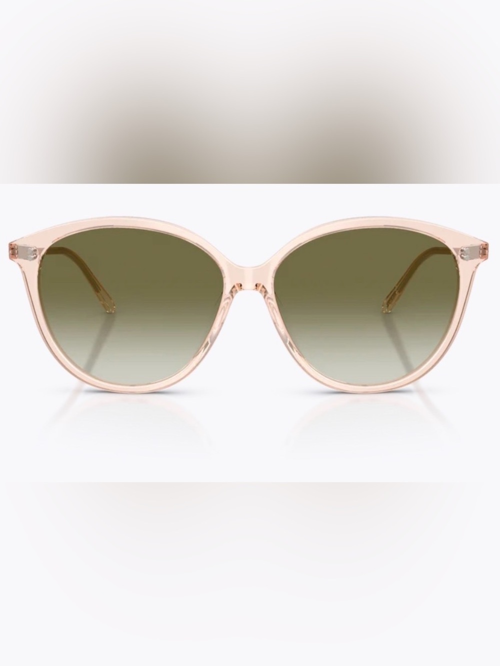 Oliver Peoples Soleau Cherry Blossom Frame Sunglasses with Olive Gradient Lens